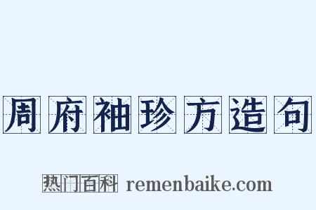 周府袖珍方造句是什么意思的图片